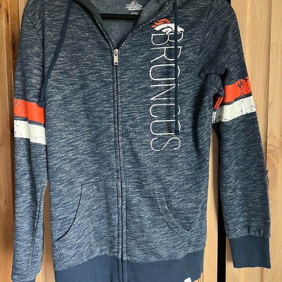 Majestic Denver Broncos zip hoodie SZ med - Picture 4 of 5